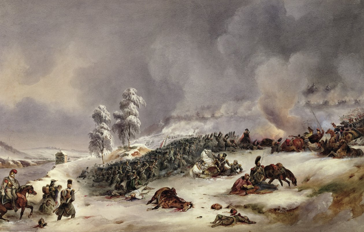 Slaget vid Krasnoi, 18 november 1812 av Jean Antoine Simeon Fort