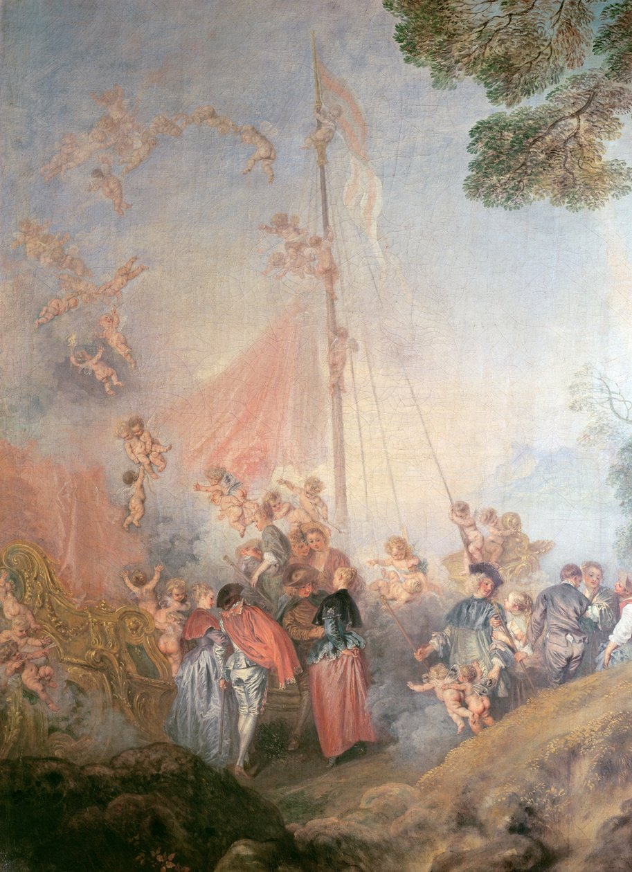 Inskickning till Cythera, 1717 (detalj) av Jean Antoine Watteau