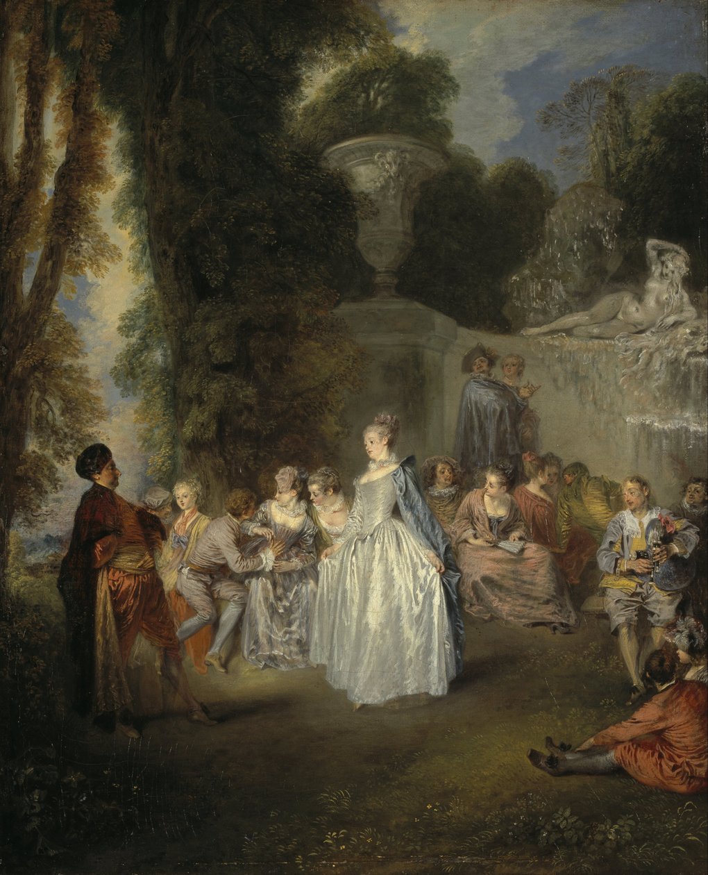 Venetianska festivaler av Jean Antoine Watteau