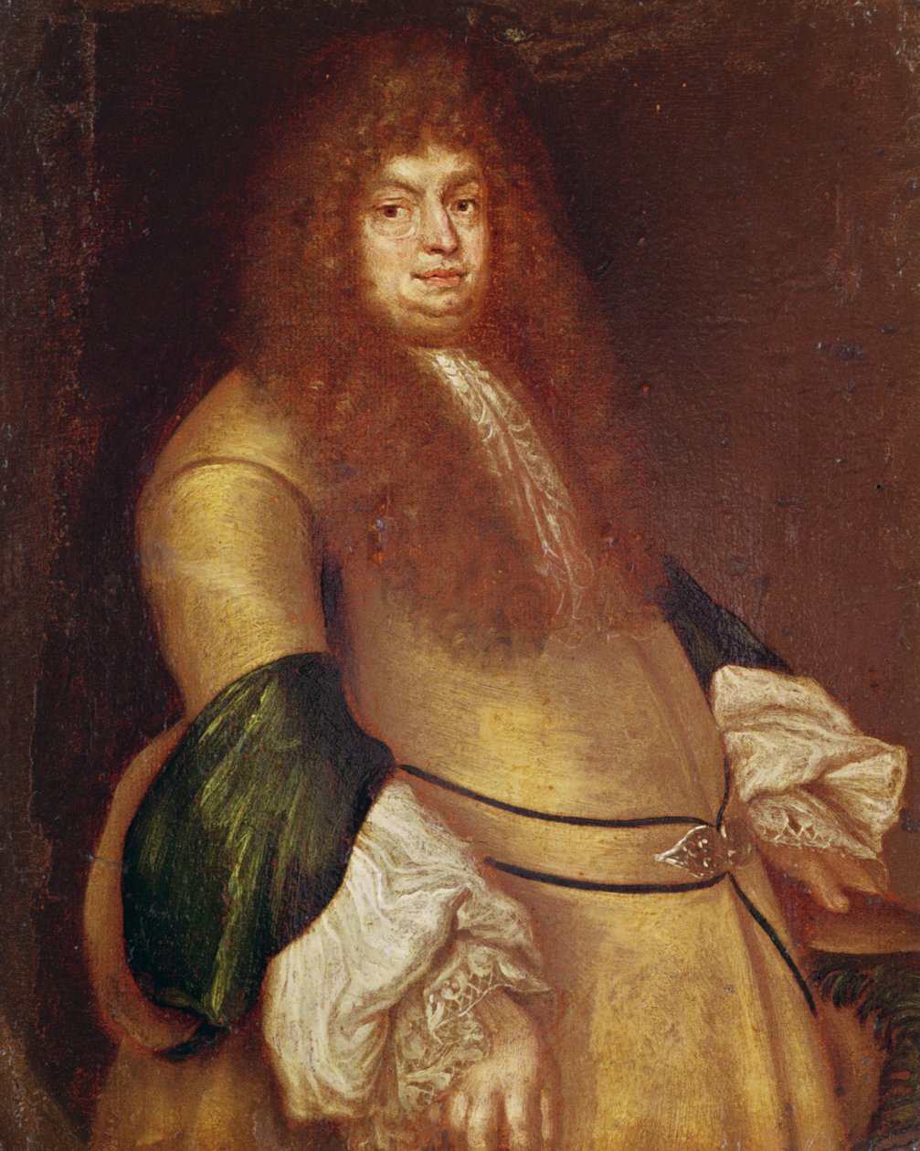 Porträtt av Antoine de la Roque, ca 1721 (olja på trä) av Jean Antoine Watteau