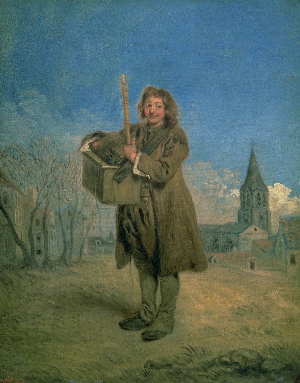Savoyard med ett murmeldyr, 1715-16 av Jean Antoine Watteau