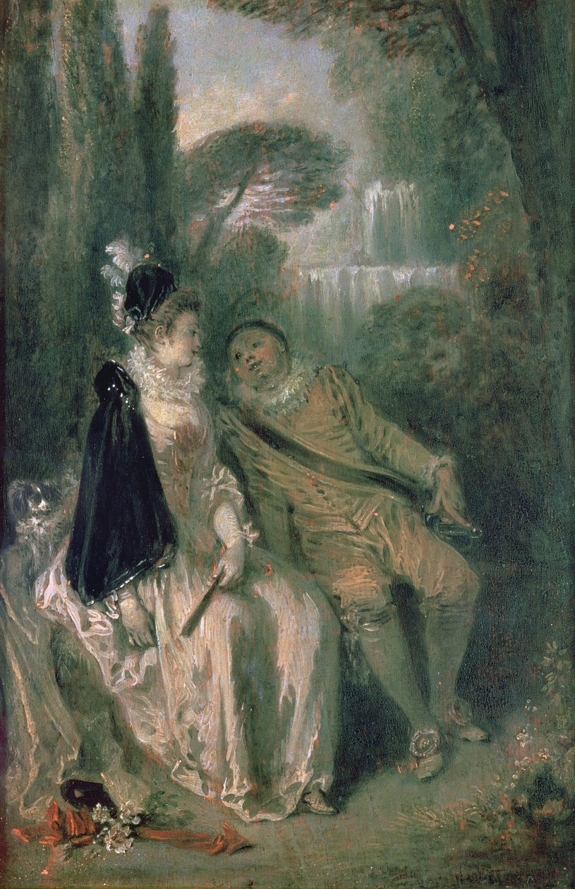 Den graciösa vilan, ca 1713 av Jean Antoine Watteau