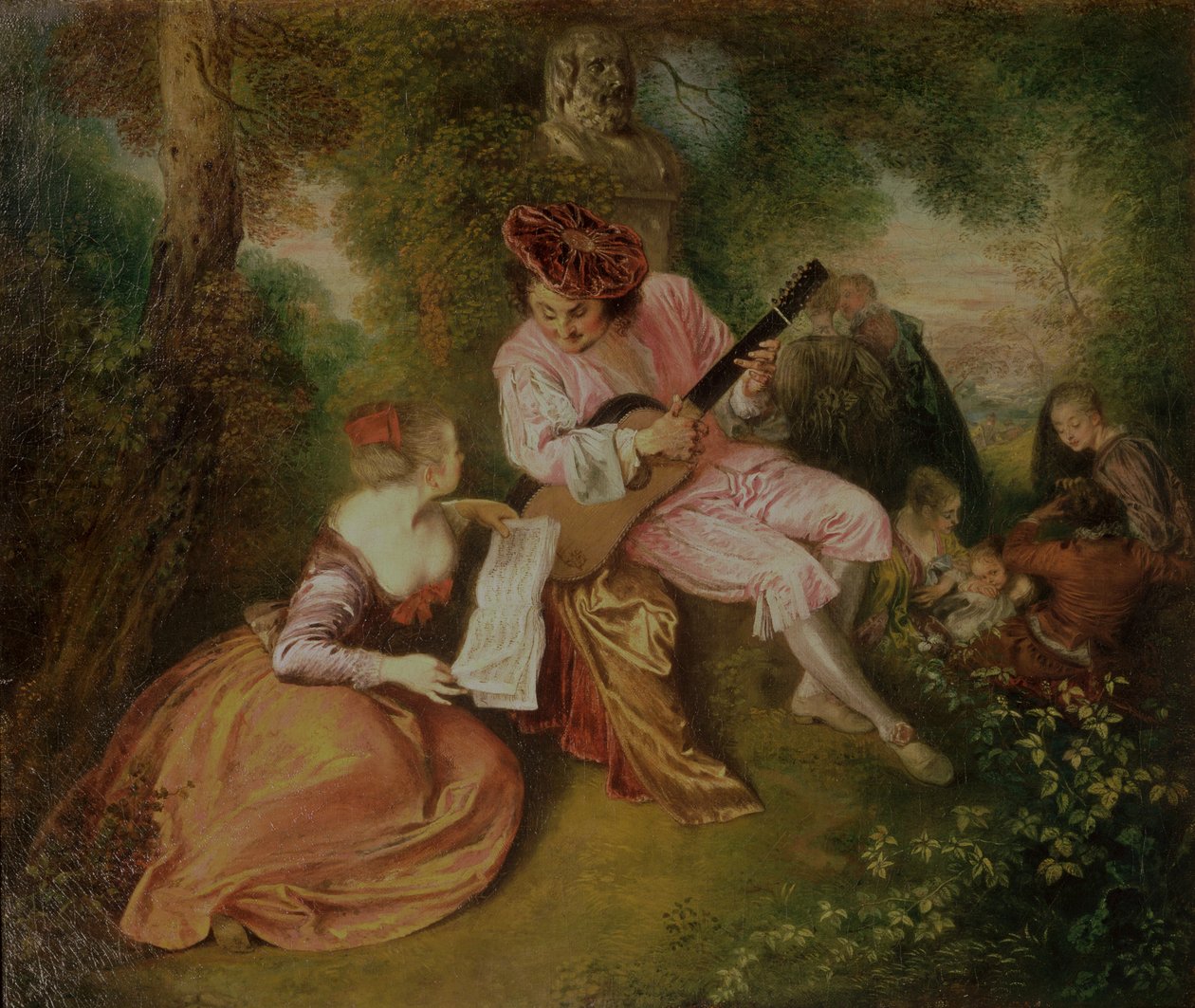 Kärlekens skala, 1715-18 av Jean Antoine Watteau