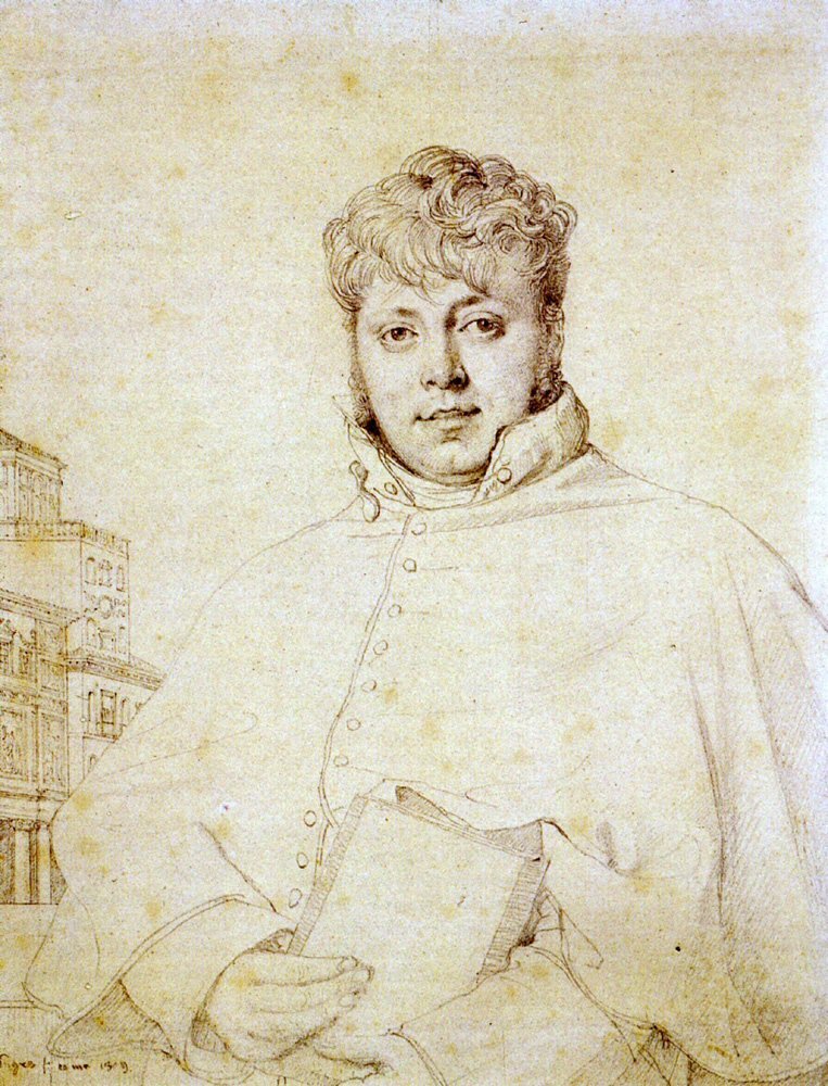 French Architect Auguste Guenepin av Jean Auguste Dominique Ingres
