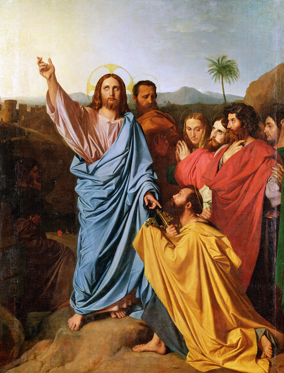 Jesus återlämnar nycklarna till Peter, 1820 av Jean Auguste Dominique Ingres