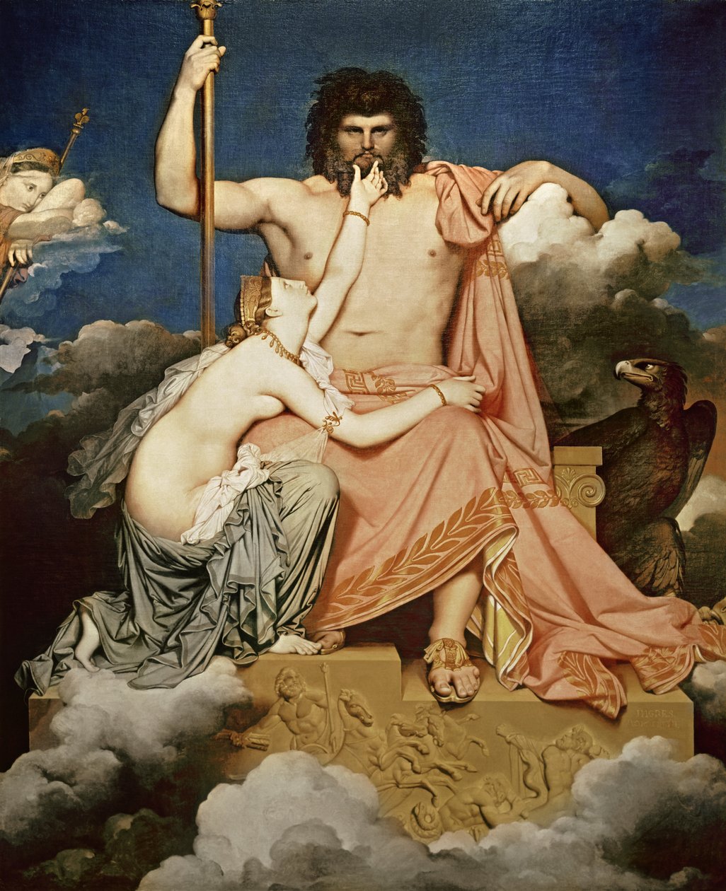 Jupiter och Thetis, 1811 av Jean Auguste Dominique Ingres