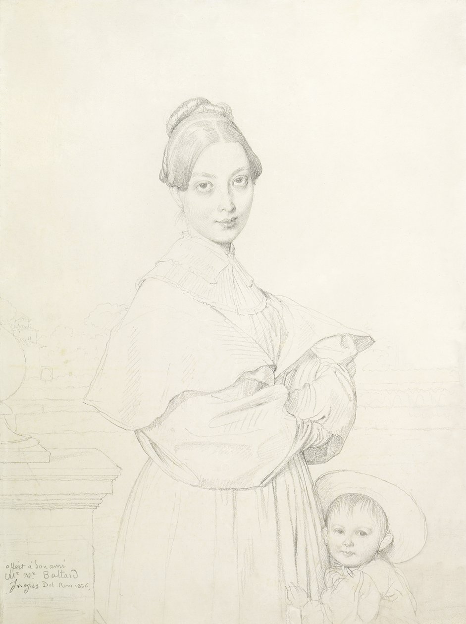 Madame Baltard och hennes dotter, Paule, 1836 av Jean Auguste Dominique Ingres