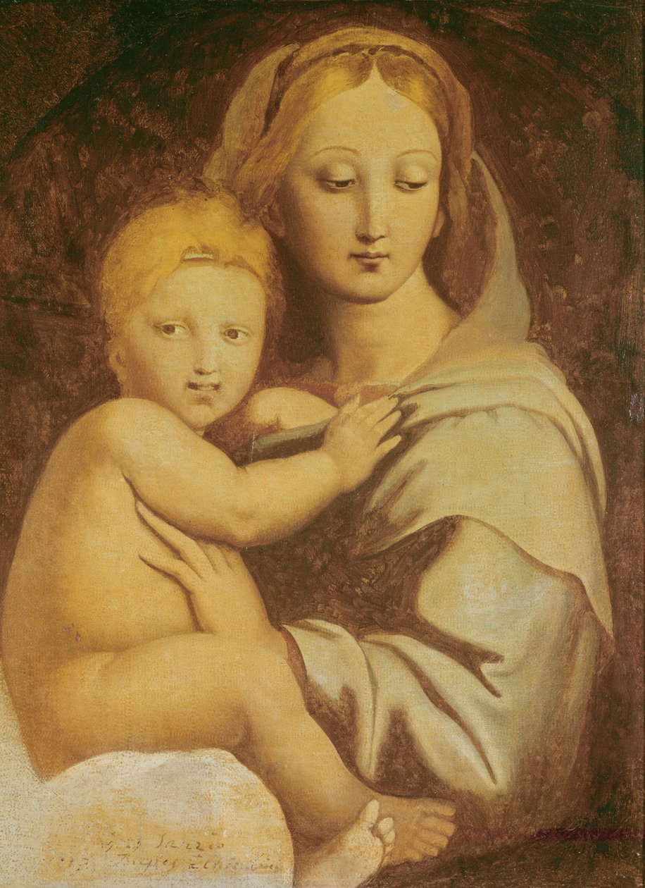 Madonna av kandelabern av Jean Auguste Dominique Ingres
