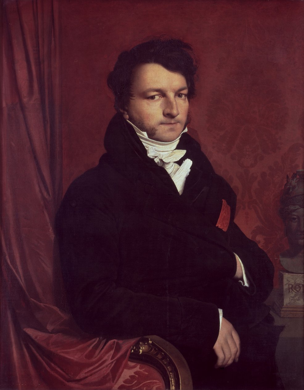 Monsieur de Norvins (1769-1854), 1811-12 swed av Jean Auguste Dominique Ingres