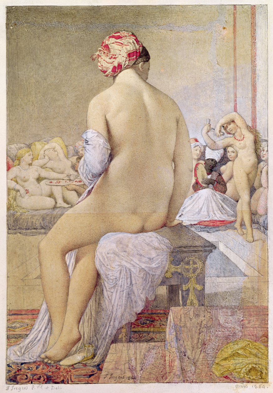 Odalisque eller den lille bader, 1864 swed av Jean Auguste Dominique Ingres