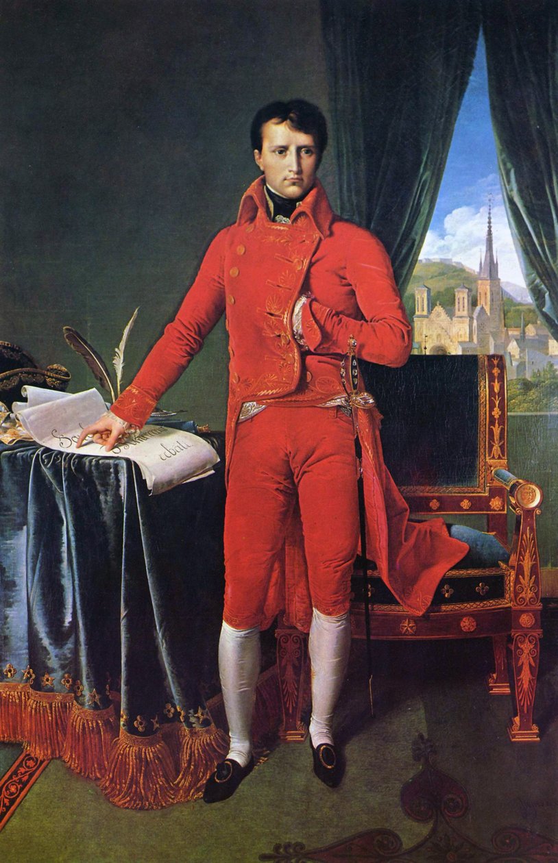 Portrait de Napoléon Bonaparte en premier consul av Jean Auguste Dominique Ingres