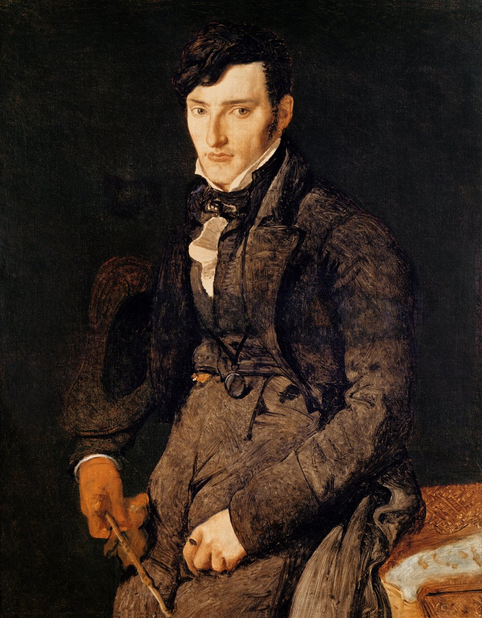 Porträtt av Jean-Pierre-Francois Gilibert (1783-1850) 1804-05 av Jean Auguste Dominique Ingres