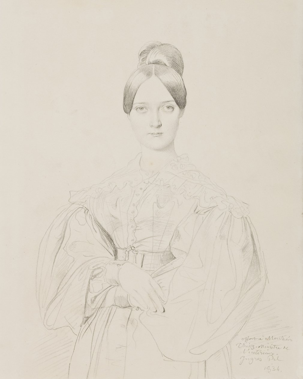 Porträtt av madame Thiers, 1834 av Jean Auguste Dominique Ingres