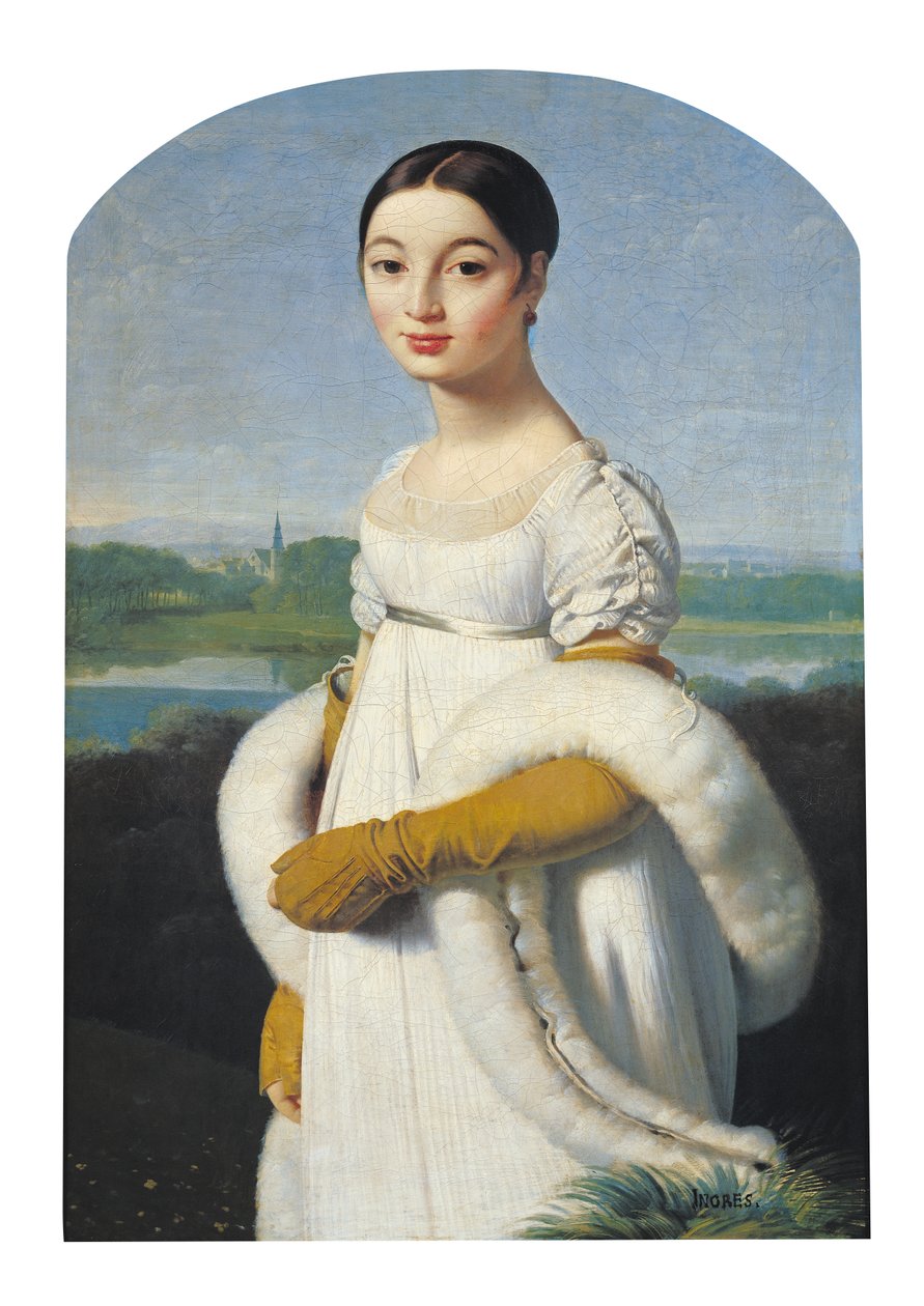 Porträtt av Mademoiselle Caroline Riviere (1793-1803), 1805 av Jean Auguste Dominique Ingres