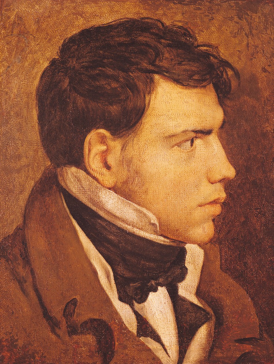 Porträtt av en ung man av Jean Auguste Dominique Ingres