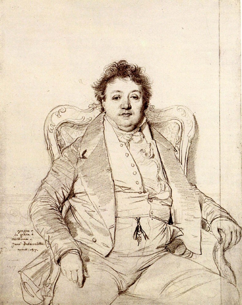 Portrait par Ingres av Jean Auguste Dominique Ingres