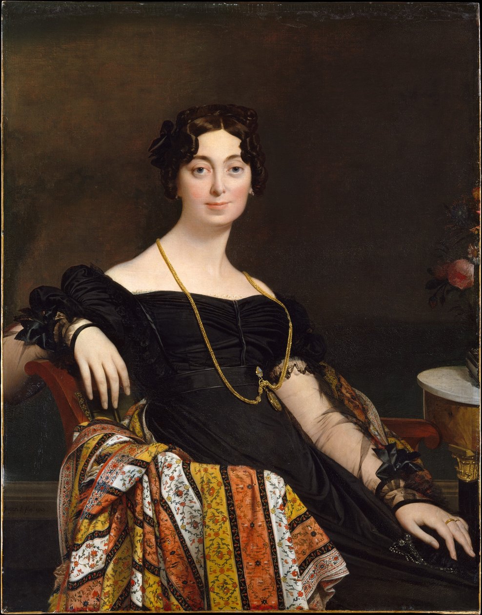 Porträt der Madame Leblanc av Jean Auguste Dominique Ingres