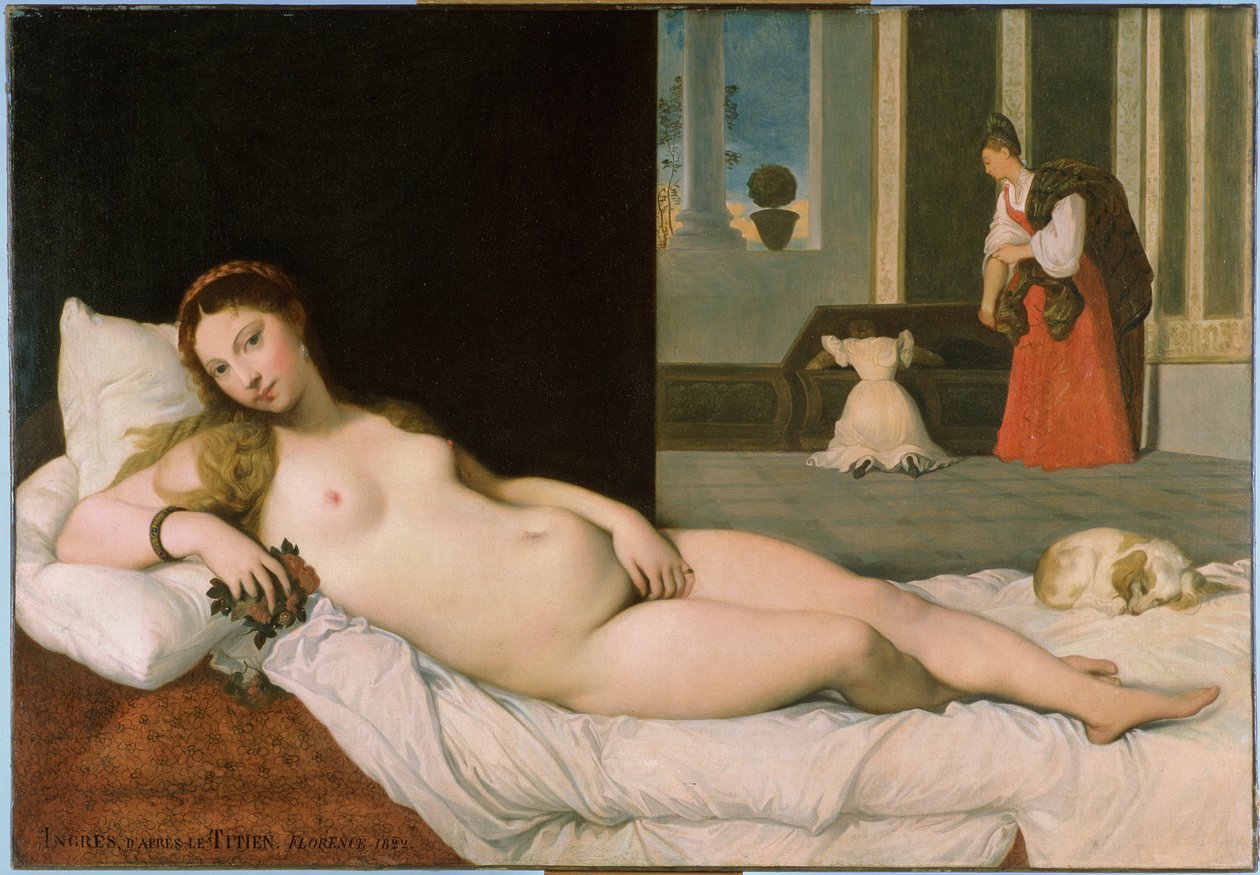 Liggande Venus, efter Tizian, 1822 (se 291644) av Jean Auguste Dominique Ingres