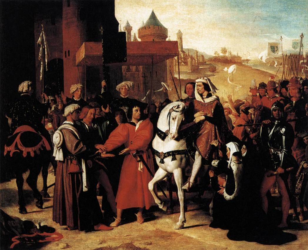 The Entry of the Future Charles V  av Jean Auguste Dominique Ingres