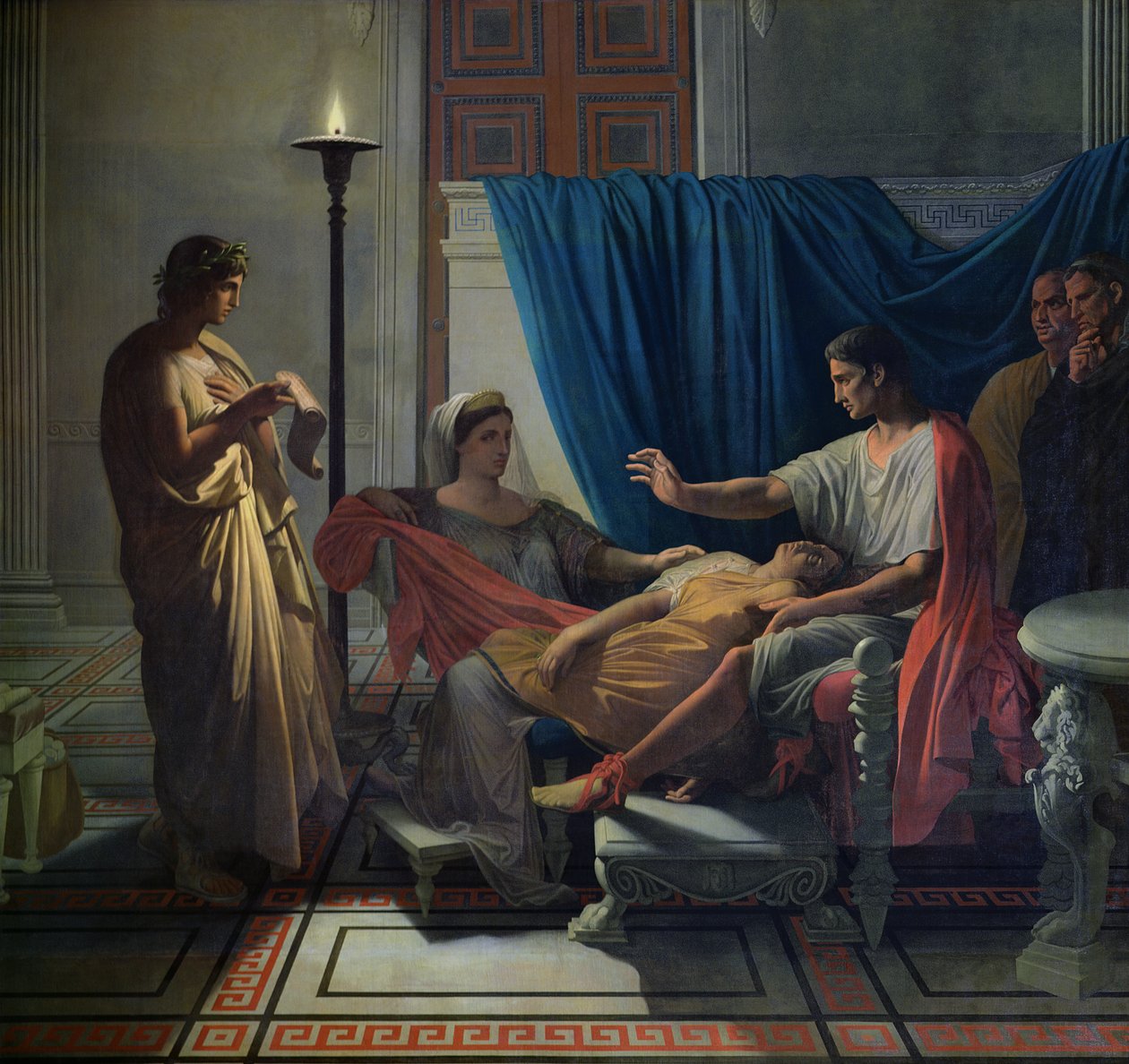 Vergilius läser Aeneiden för Livia, Octavia och Augustus, c.1812 av Jean Auguste Dominique Ingres