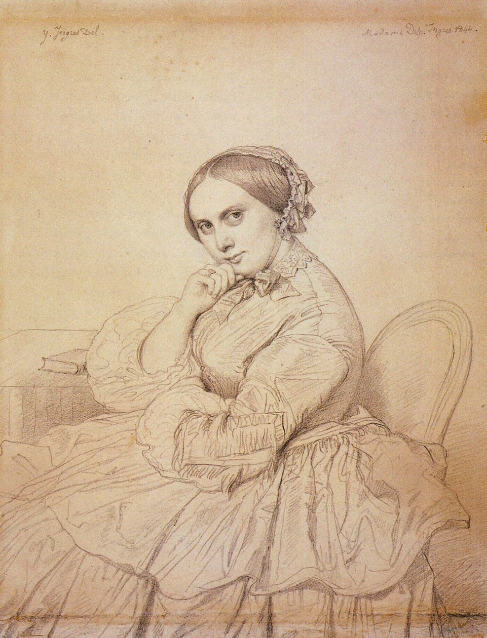 portrait de Delphine Ramel  av Jean Auguste Dominique Ingres