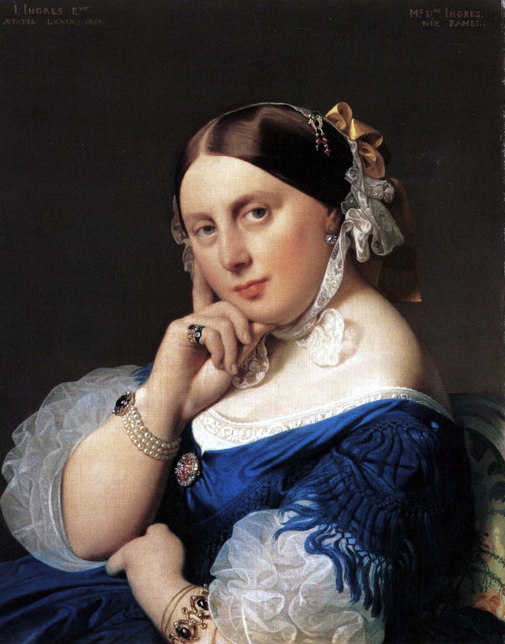 portrait de madame Ingres née Ramel  av Jean Auguste Dominique Ingres