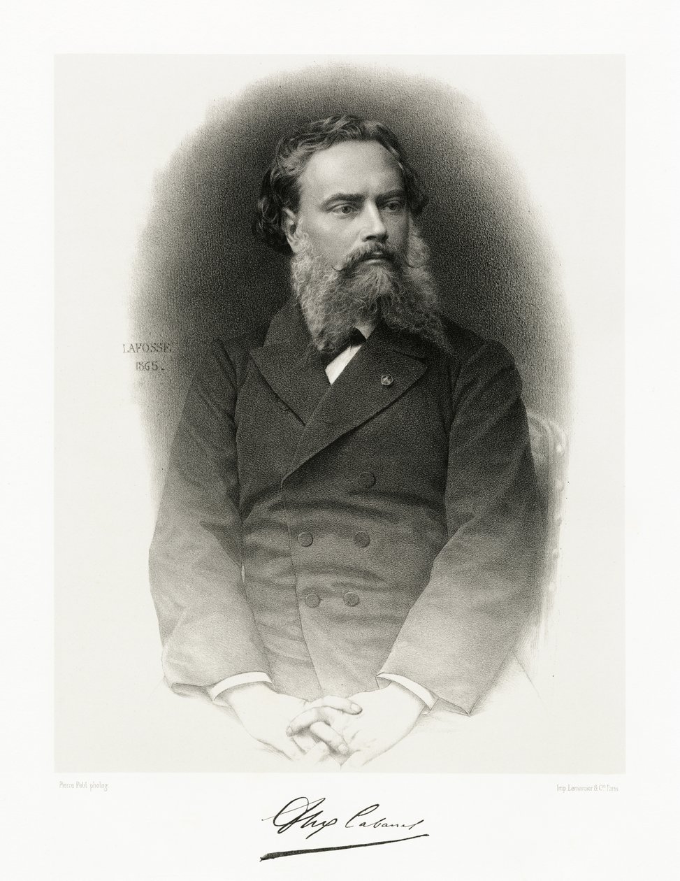 Alexandre Cabanel, 1865-66 av Jean Baptiste Adolphe Lafosse