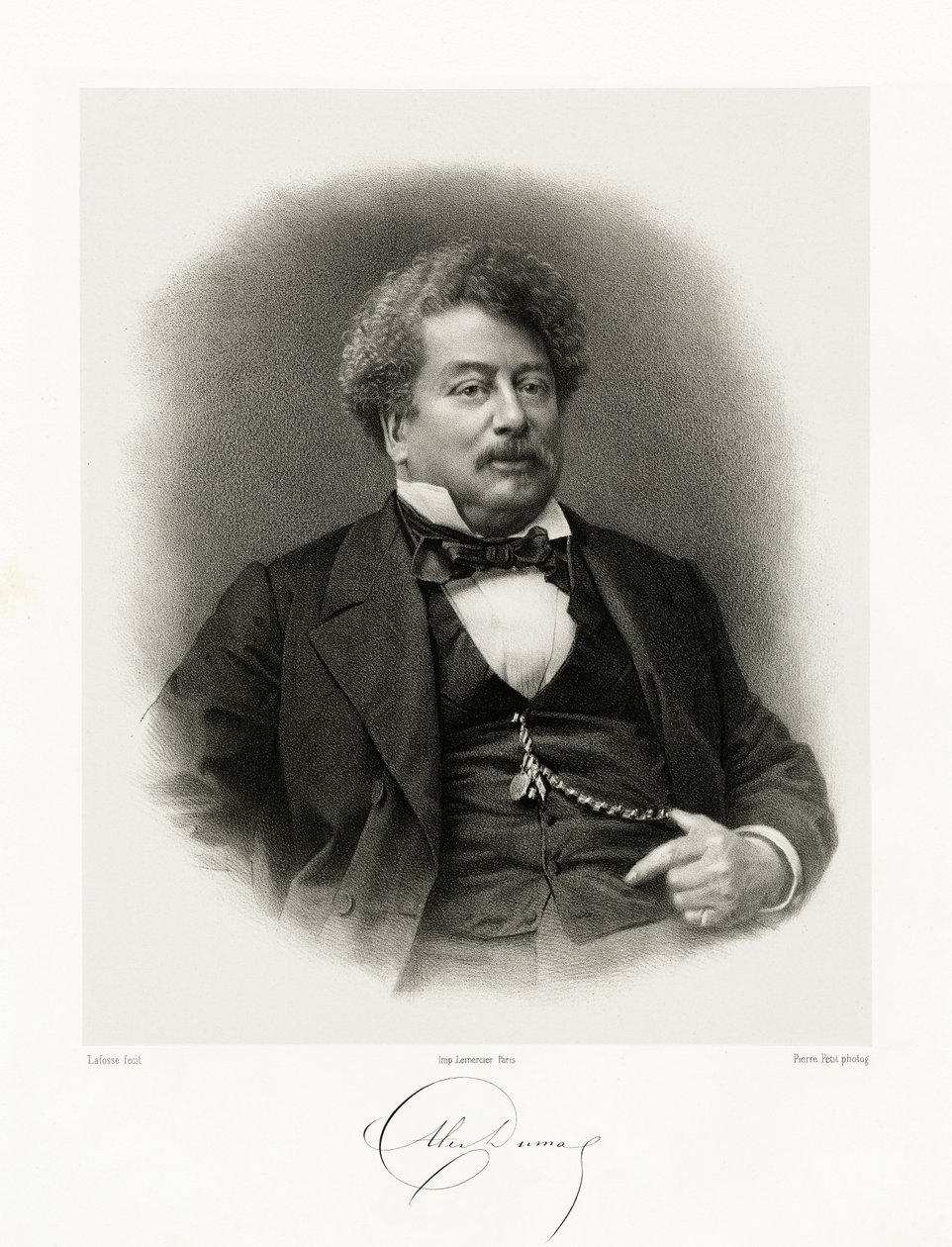 Alexandre Dumas, 1865-66 av Jean Baptiste Adolphe Lafosse
