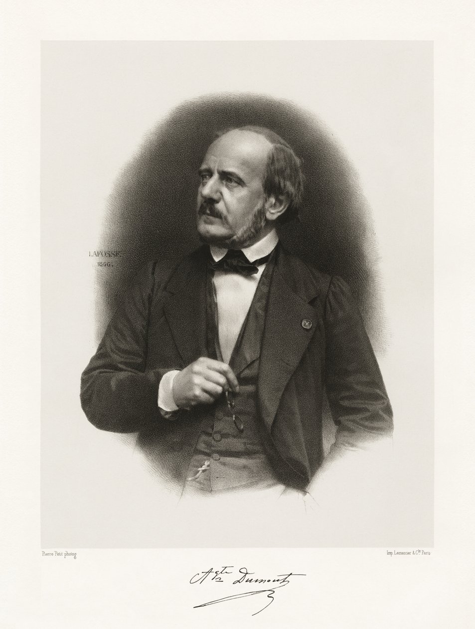 Augustin Alexandre Dumont, 1865-66 av Jean Baptiste Adolphe Lafosse