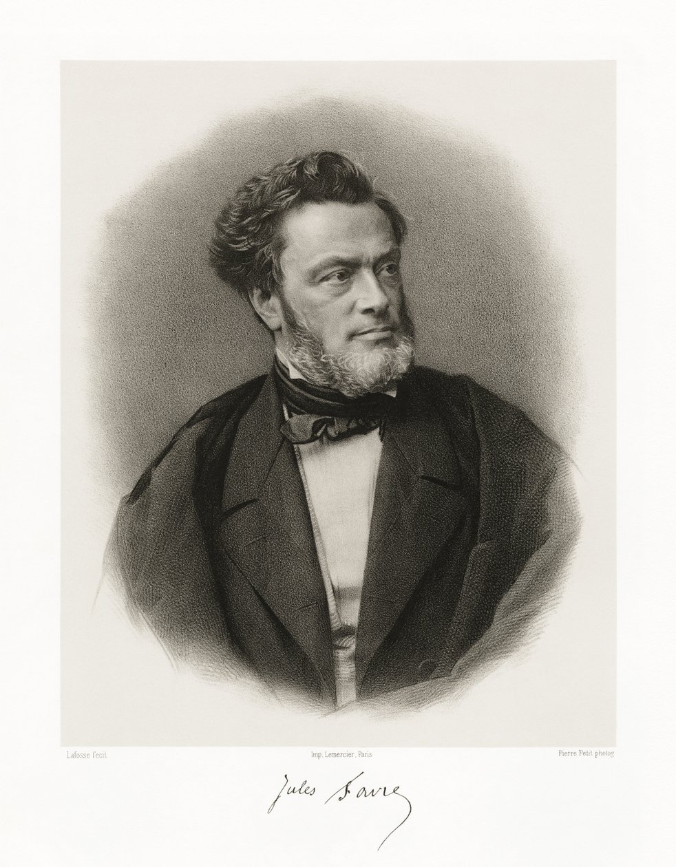 Jules Claude Gabriel Favre, 1865-66 av Jean Baptiste Adolphe Lafosse