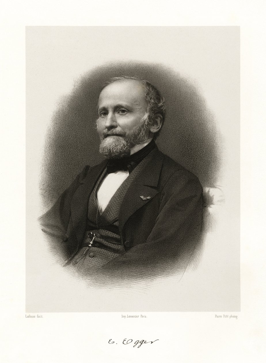 Emile Egger, 1865-66 av Jean Baptiste Adolphe Lafosse