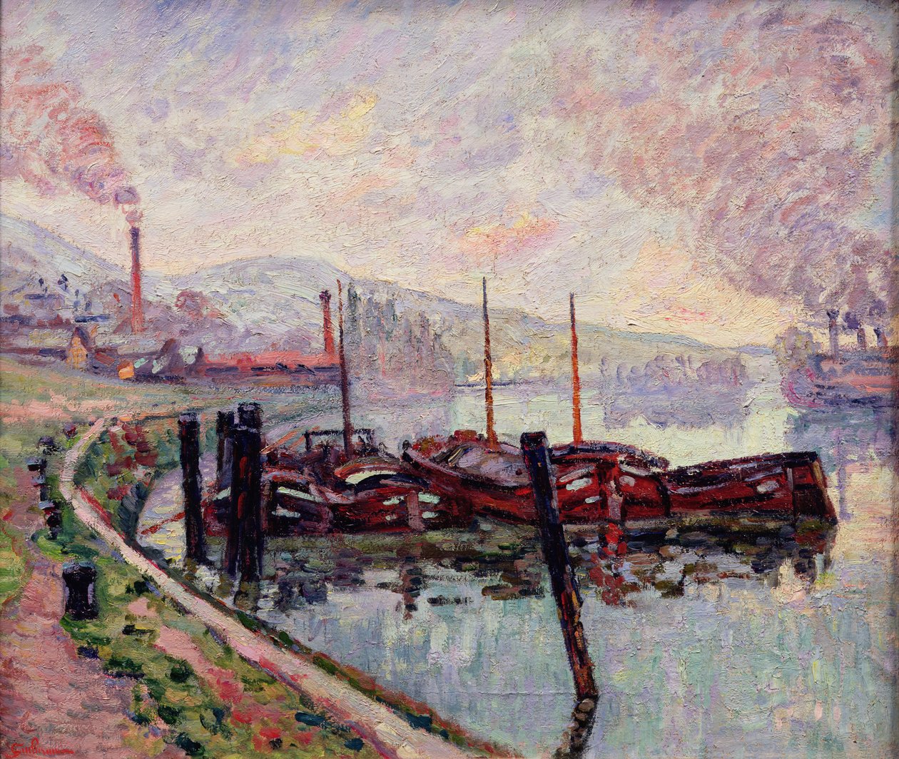 Kolpråmar av Jean Baptiste Armand Guillaumin
