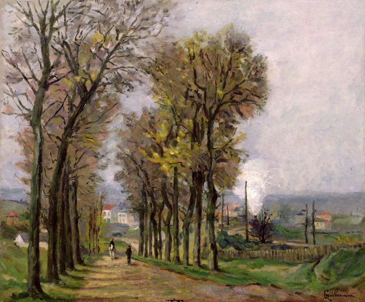 Landskap i Ile de France, c.1878 av Jean Baptiste Armand Guillaumin