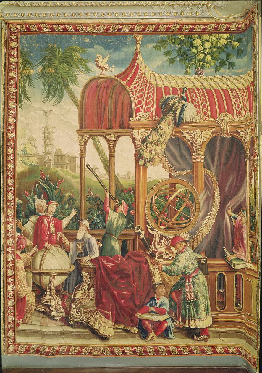 Astronomerna, Beauvais Workshop, 1711 (gobeläng) av Jean Baptiste Belin de Fontenay