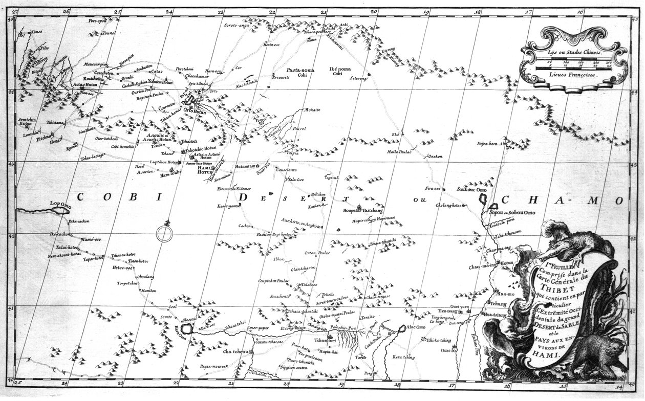  Nouvel atlas de la Chine, de la Tartarie chinoise, et du Thibet, La Haye 1737. av Jean Baptiste Bourguignon dAnville