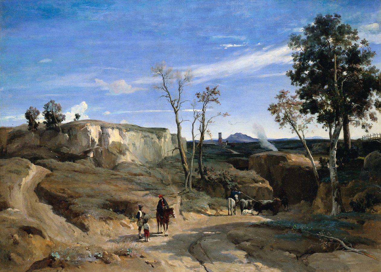 La Cervara, la campagne romaine  av Jean Baptiste Camille Corot