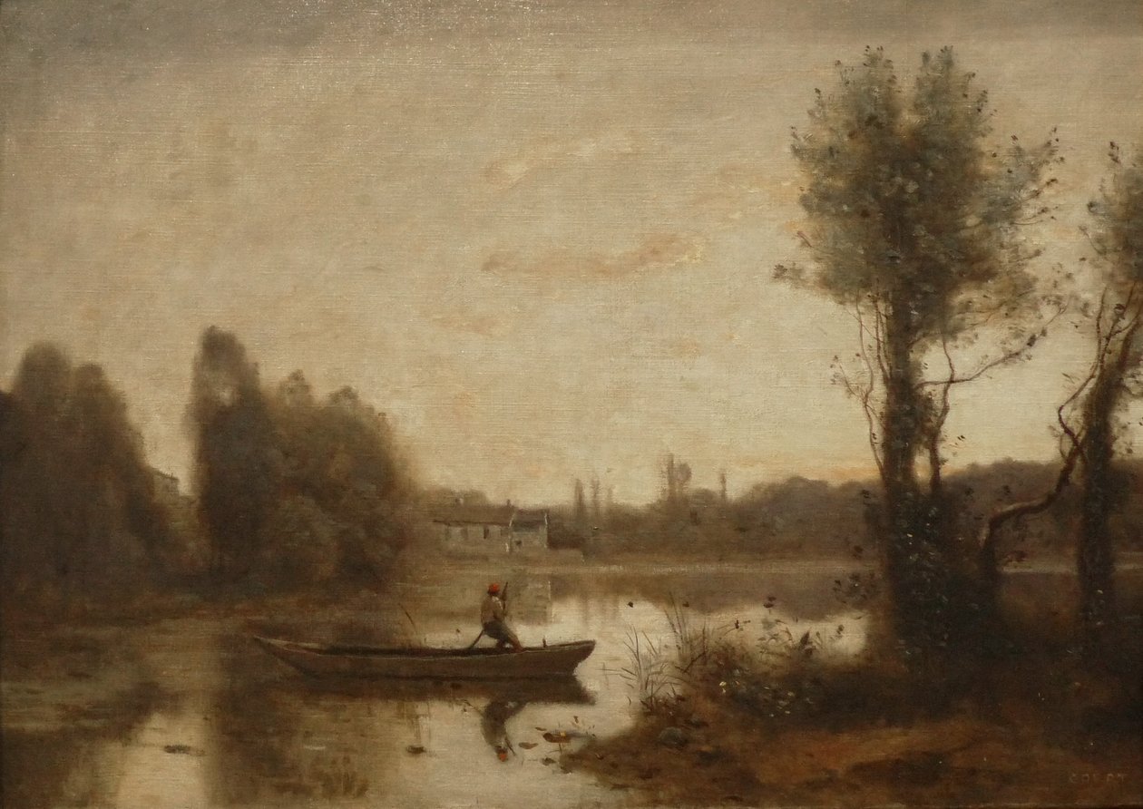 Létang de Ville dAvray av Jean Baptiste Camille Corot