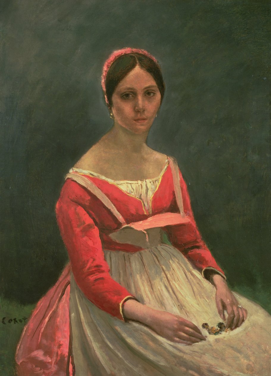 Madame Legois, 1838 i Sverige av Jean Baptiste Camille Corot