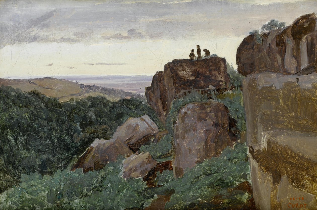 Marino  av Jean Baptiste Camille Corot