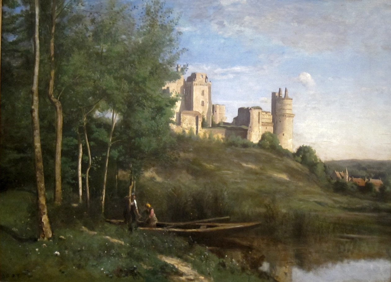 Ruinerna av Pierrefonds slott av Jean Baptiste Camille Corot
