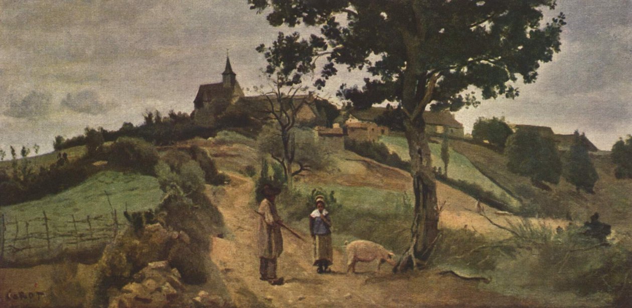 St-André-en-Morvan av Jean Baptiste Camille Corot