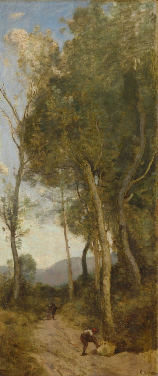 De fyra tiderna på dagen av Jean Baptiste Camille Corot