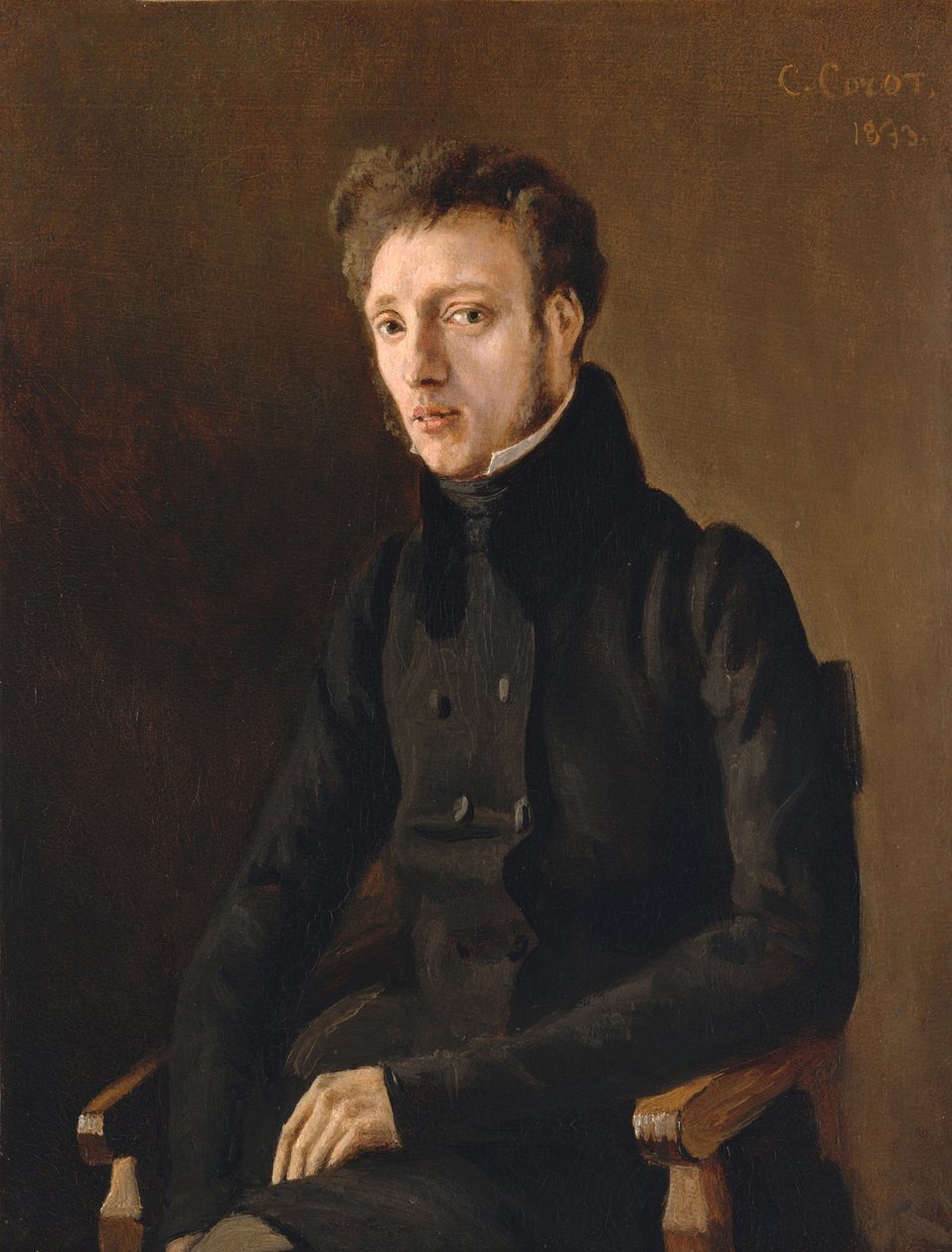 Toussaint Lemaistre  av Jean Baptiste Camille Corot