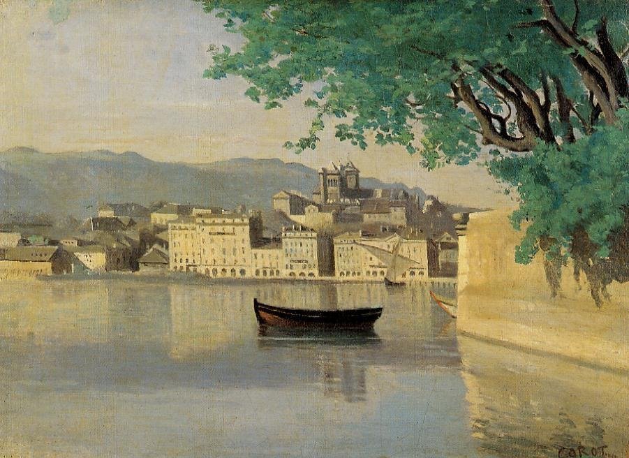 View of Part of the City av Jean Baptiste Camille Corot