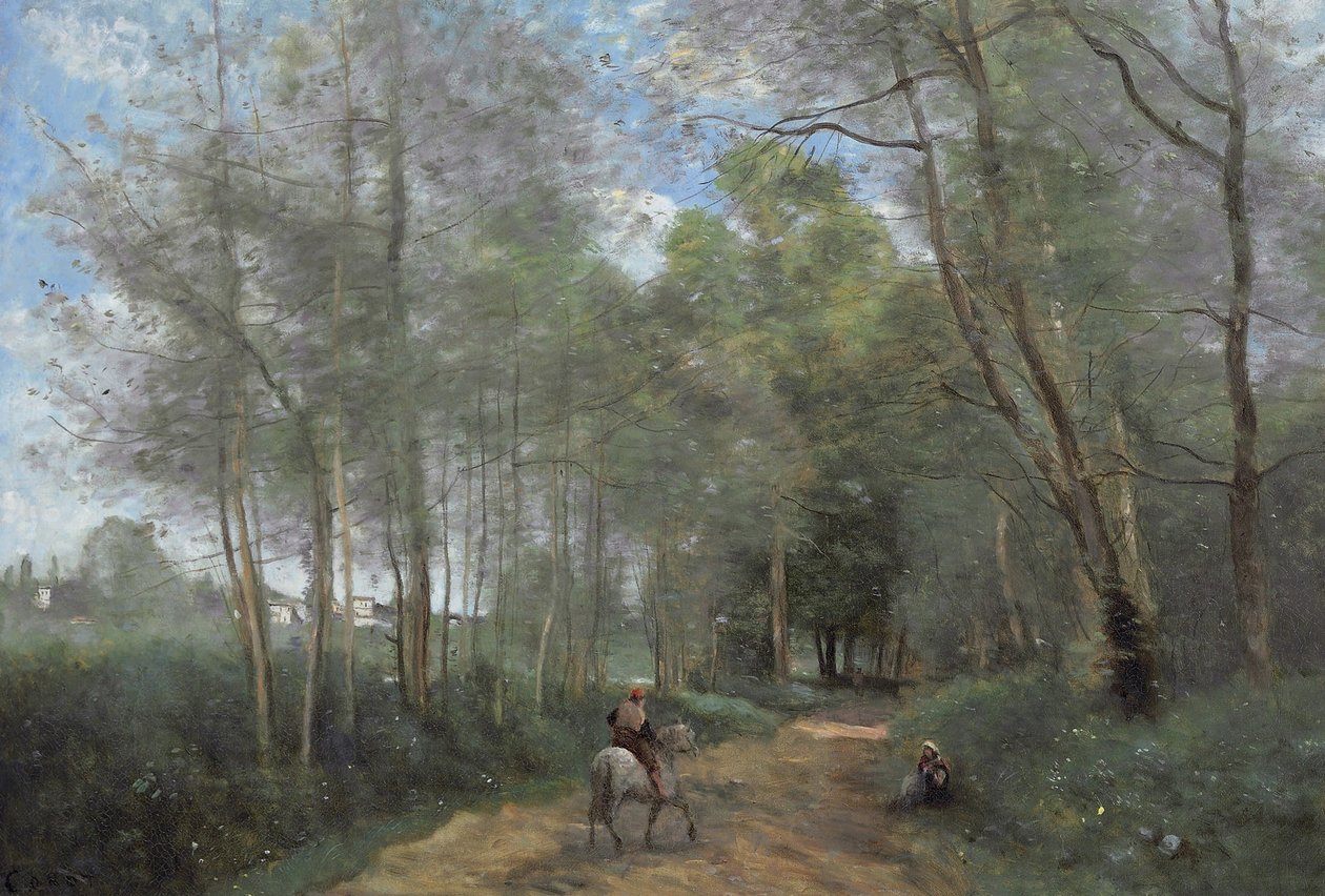 Ville dAvray  av Jean Baptiste Camille Corot