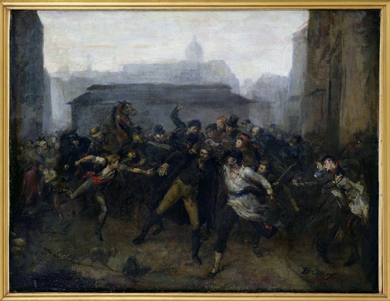 Spionen, avsnitt av belägringen av Paris, 1871 av Jean Baptiste Carpeaux