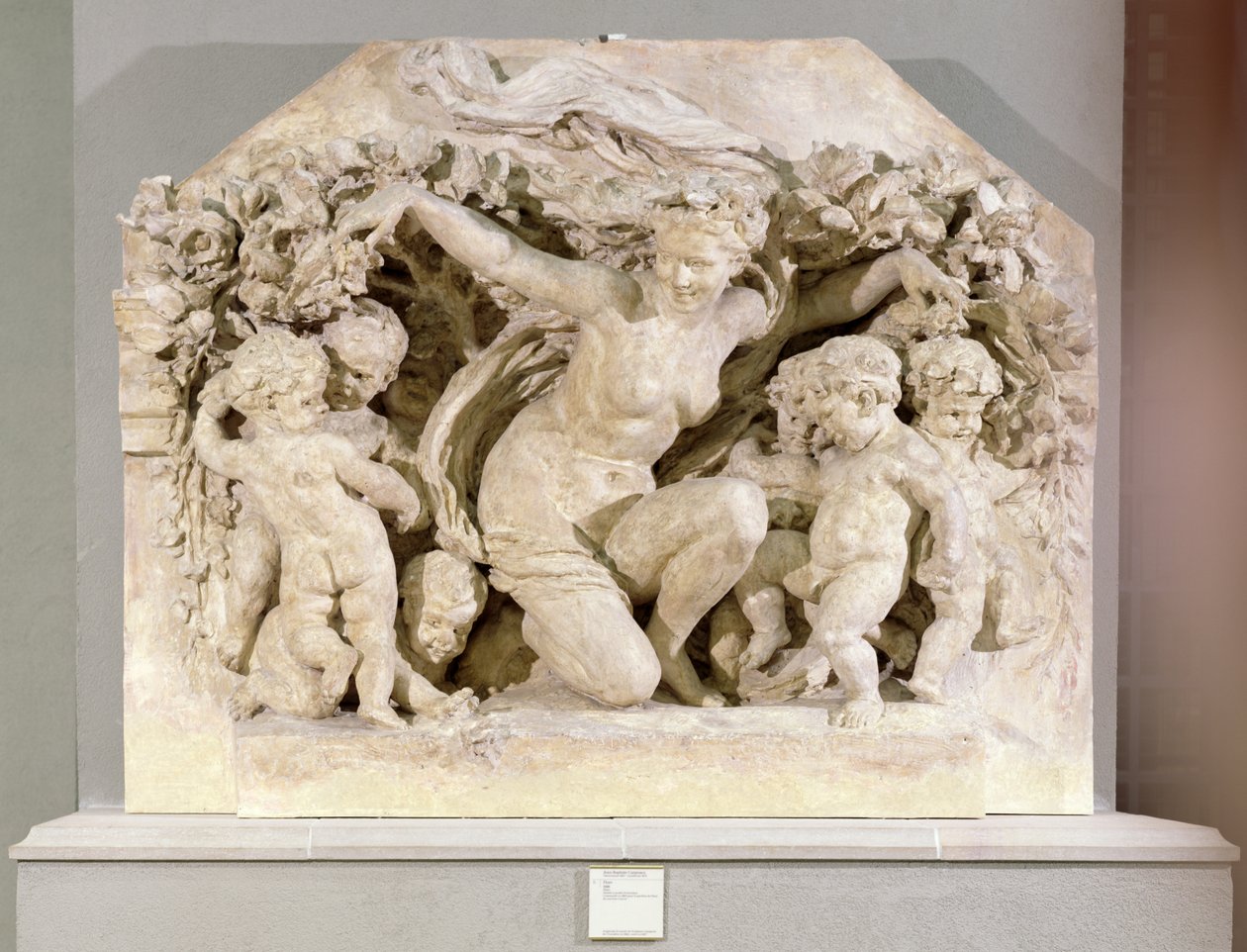 Triumf af Flora, relief taget fra facaden af Flora-pavillonen på Louvre-paladset, 1866 (gips) av Jean Baptiste Carpeaux