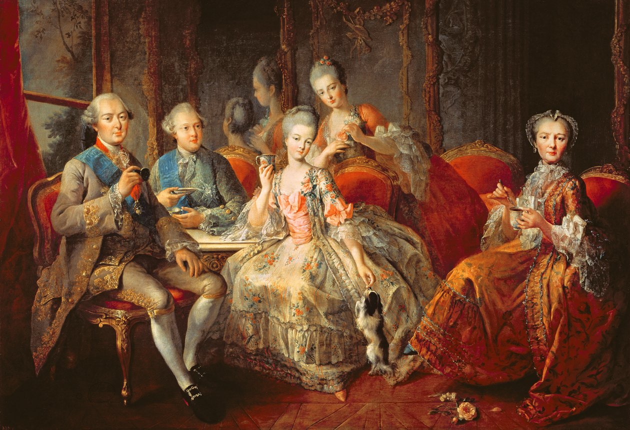 Familjen Penthievre eller Chokladkoppen, 1768 av Jean Baptiste Charpentier