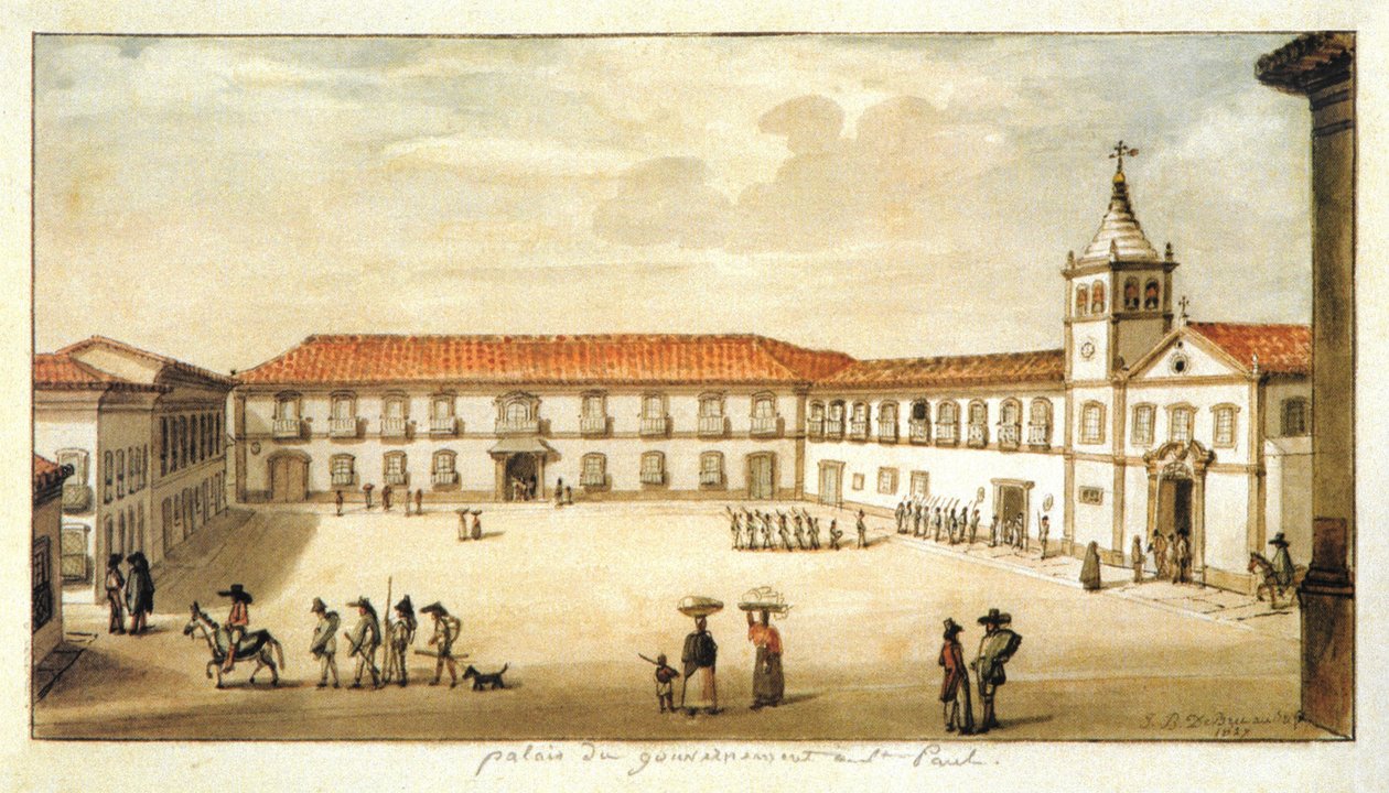 São Paulo-palatset av Jean Baptiste Debret