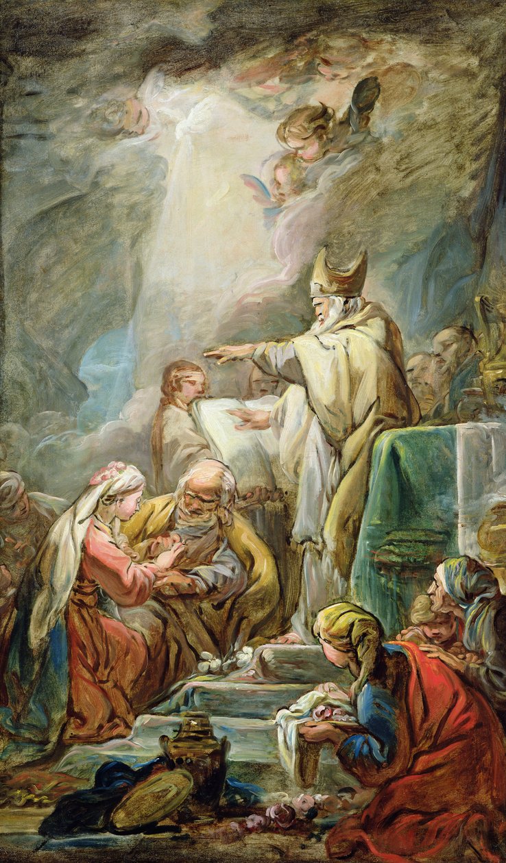 Jungfruns äktenskap, c.1763 av Jean Baptiste Deshays de Colleville